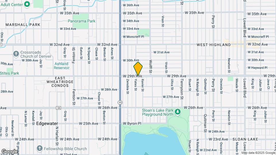 4932 W 29th Ave Map and Location Details