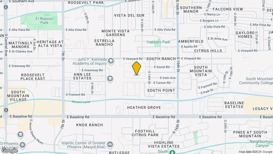 1318 E Irwin Ave Map and Location Details