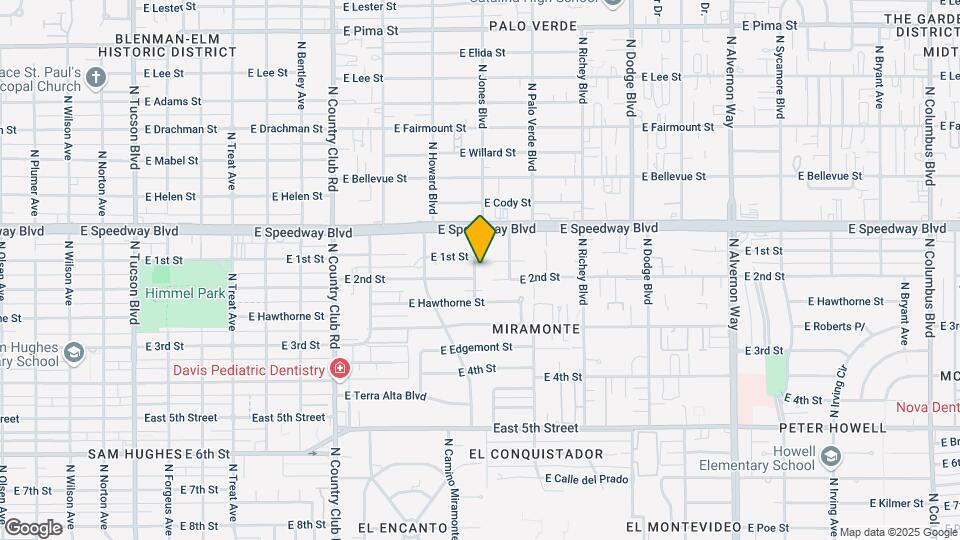 1010 N Jones Blvd Map and Location Details