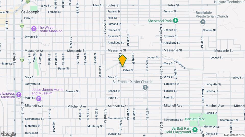 2403 Patee St Map and Location Details