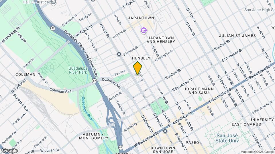 400 N First St Map and Location Details