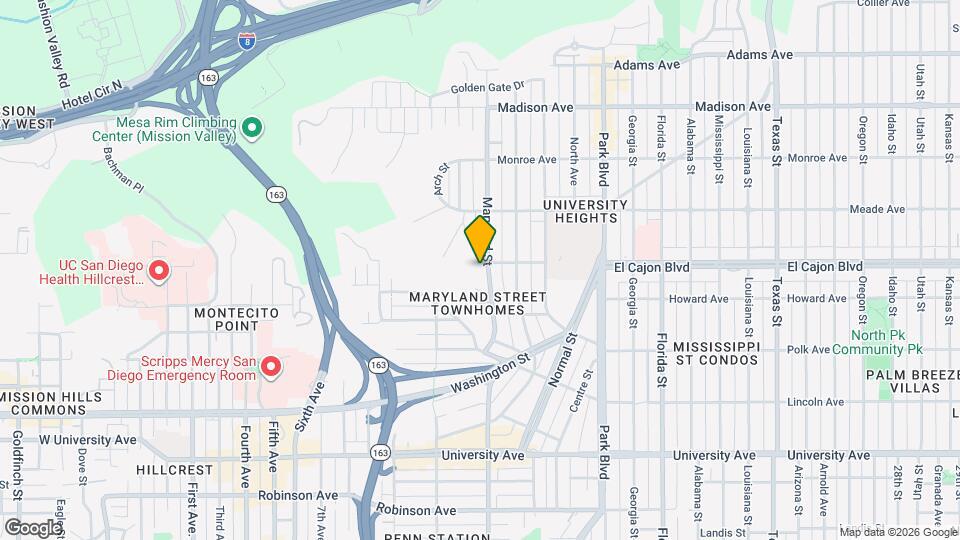 4298 Maryland St Map and Location Details