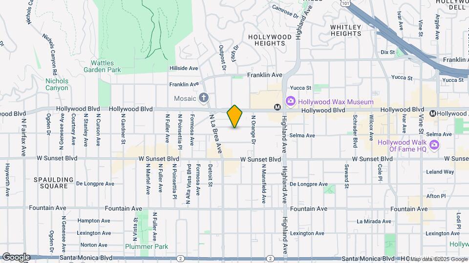 7044 Hawthorn Ave Map and Location Details