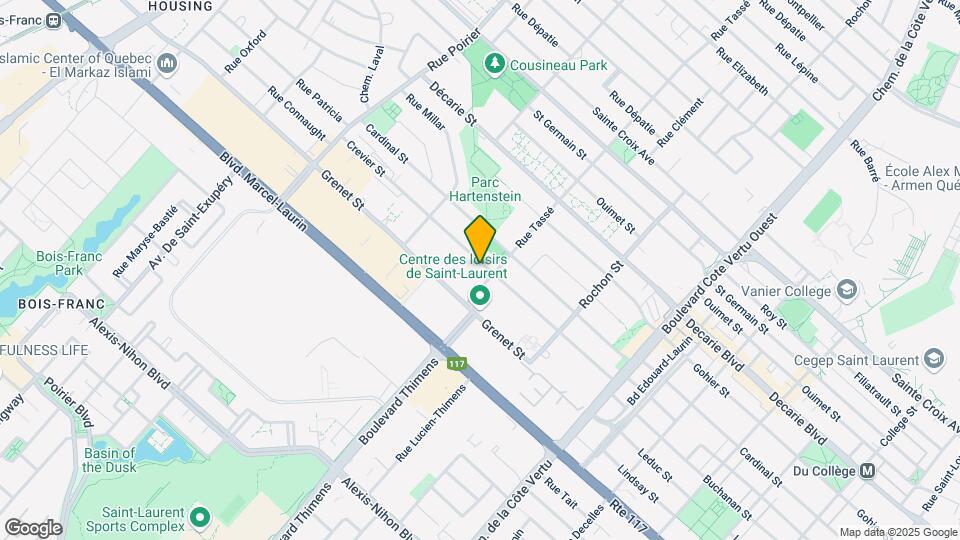 1420-1460 Crevier Rue Map and Location Details