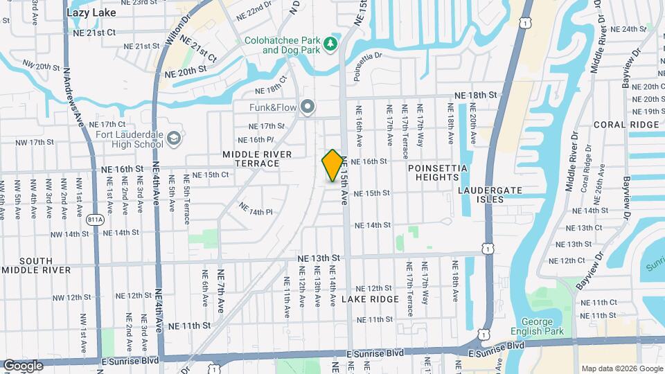 1401 NE 15th St Map and Location Details