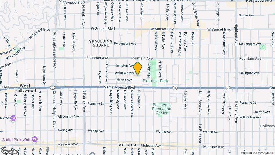 7521 Norton Ave Map and Location Details