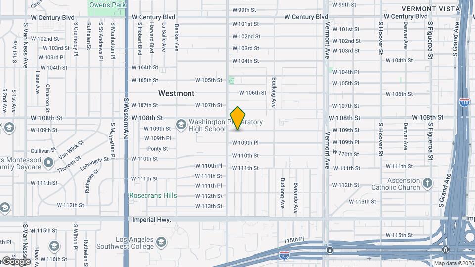 1340 W 109th St Map and Location Details