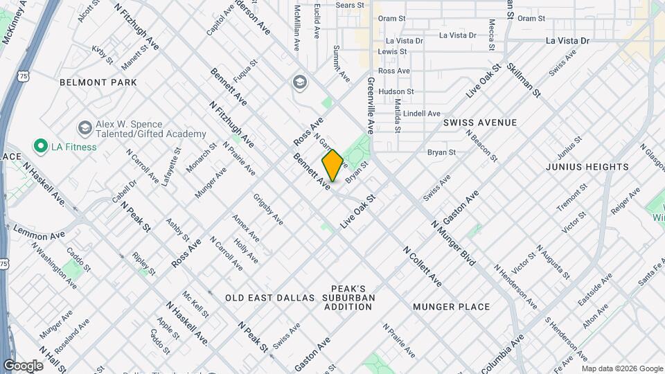 5003 Bryan St Map and Location Details