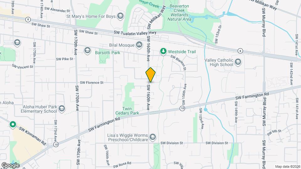 4590 SW 160th Ave Map and Location Details