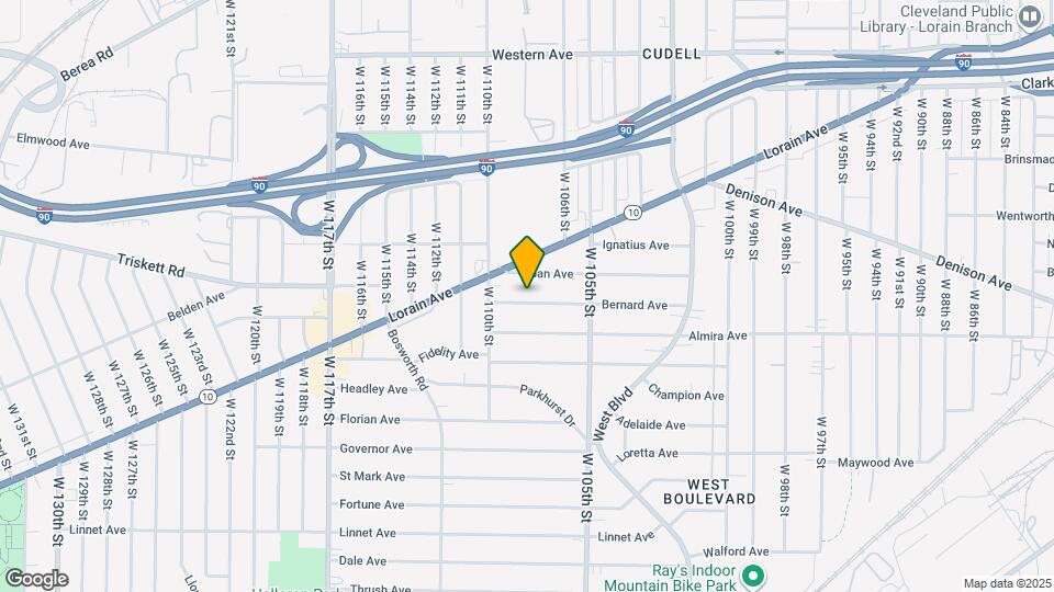 10806 Bernard Ave, Unit Upper Map and Location Details