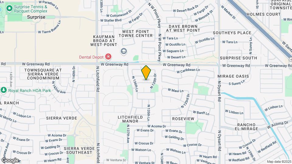 13570 W Port Au Prince Ln Map and Location Details