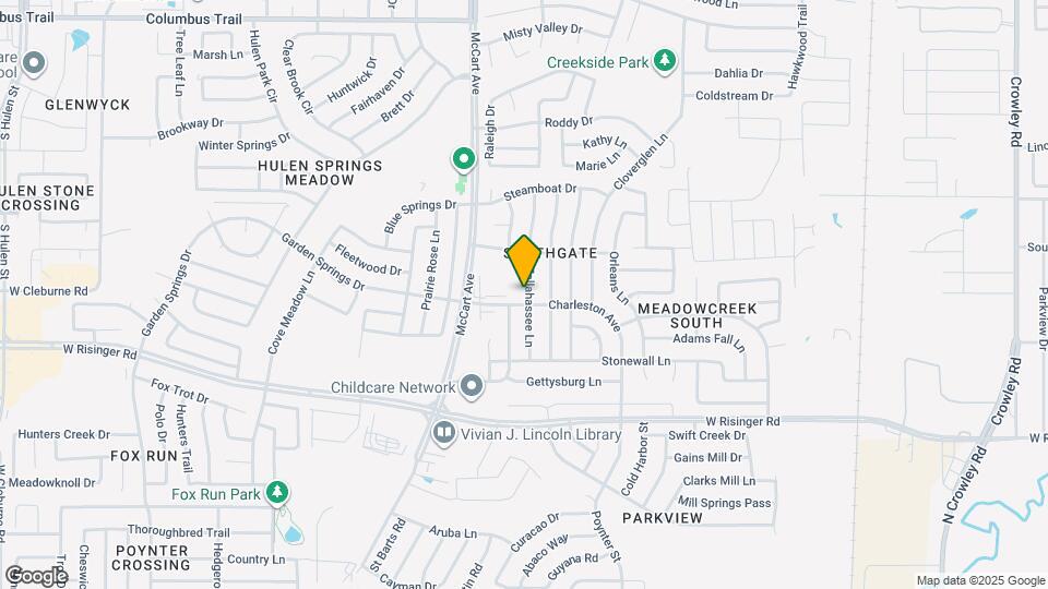 8436 Tallahassee Ln Map and Location Details