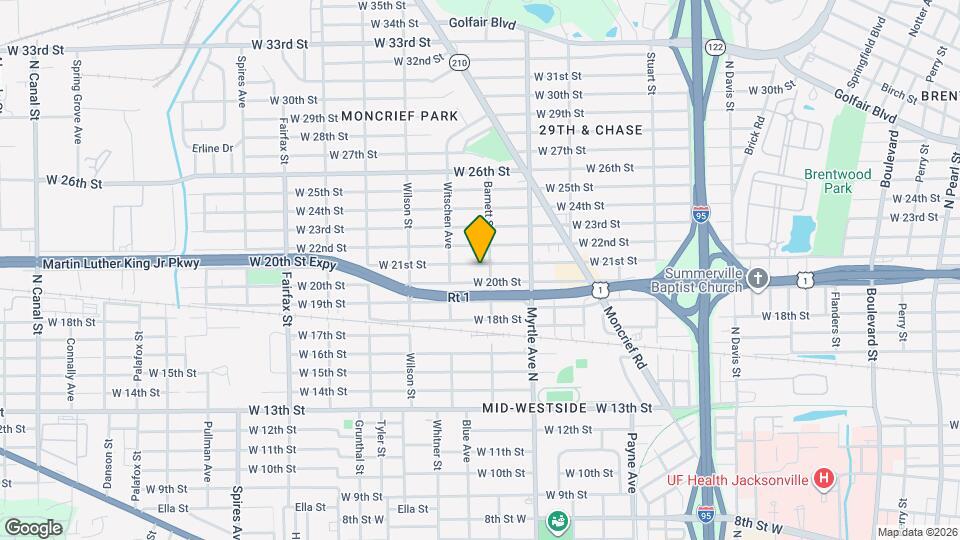 1416 W 21st St Map and Location Details