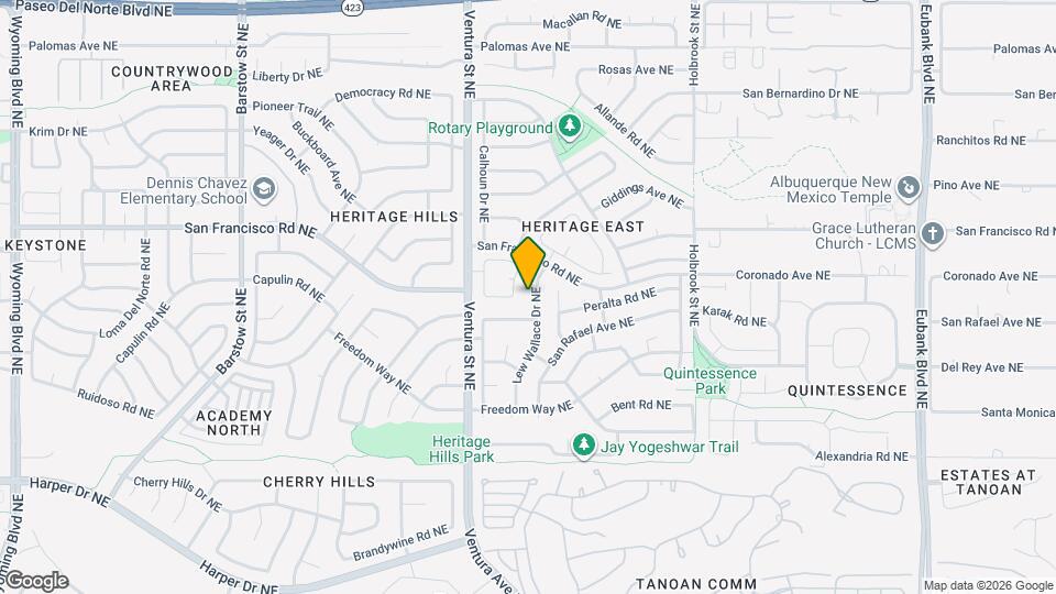 7417 Lew Wallace Dr NE Map and Location Details