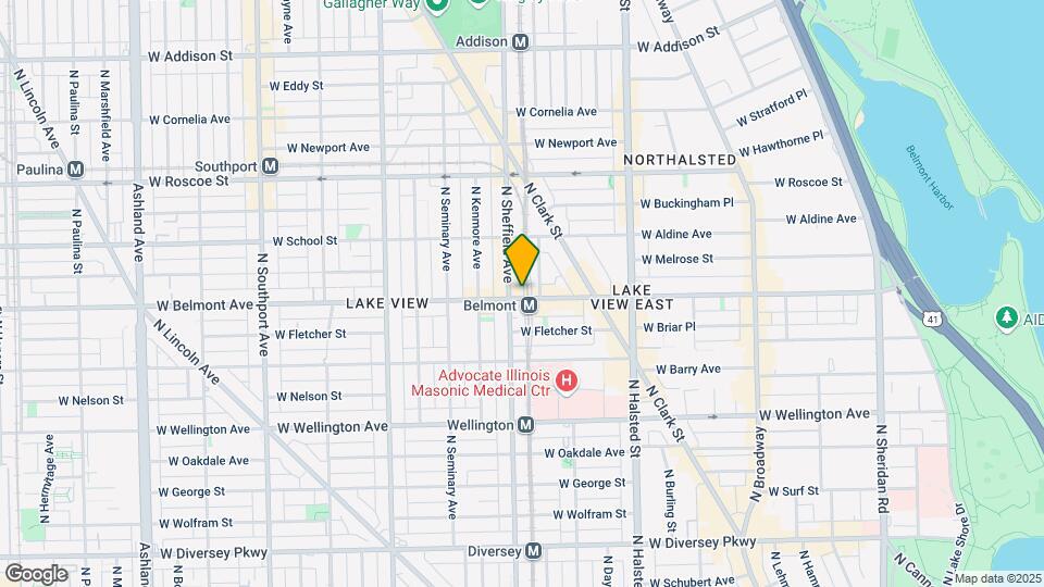 954 W Belmont Ave Map and Location Details