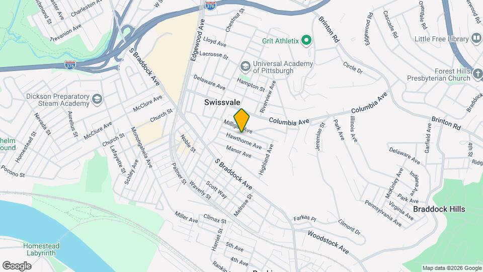 2241 1/2 Hawthorne Ave Map and Location Details