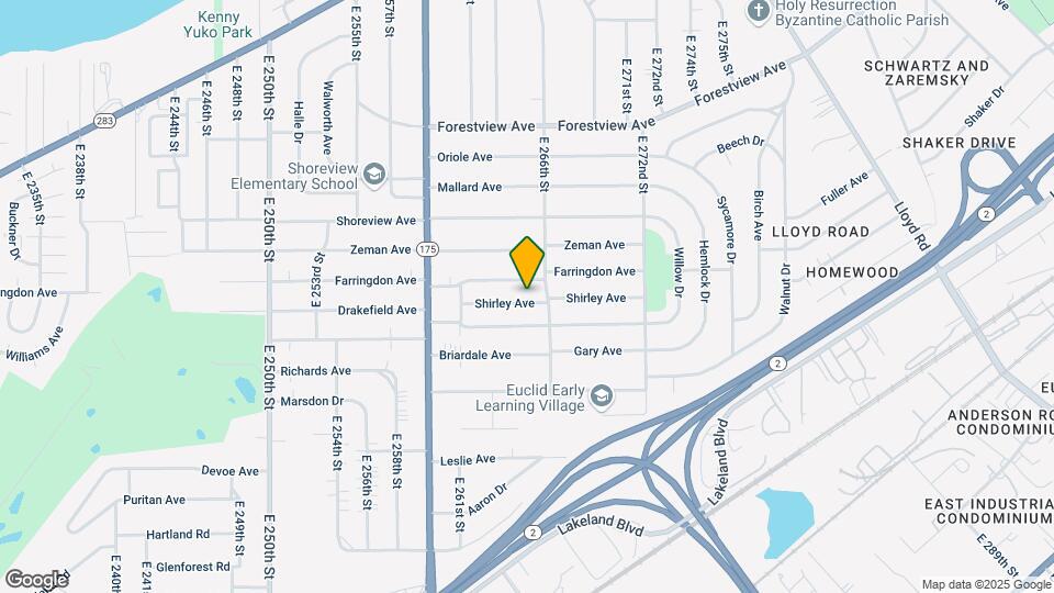 26491 Shirley Ave Map and Location Details
