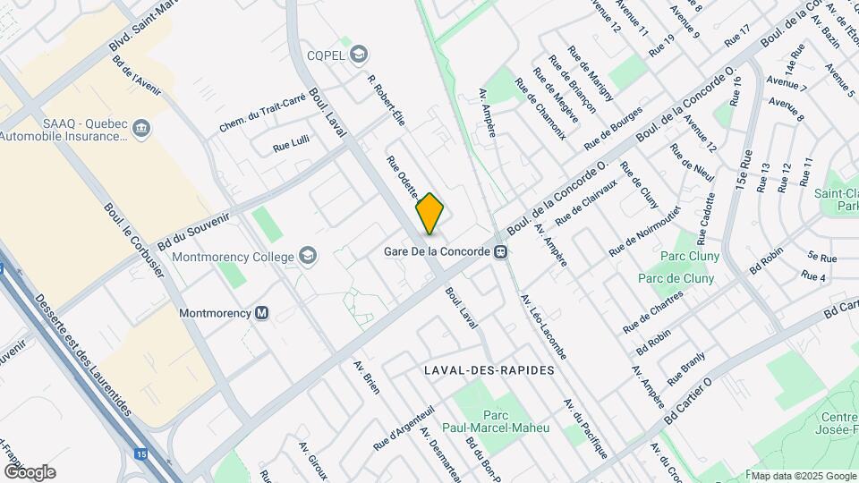 415 Laval Map and Location Details
