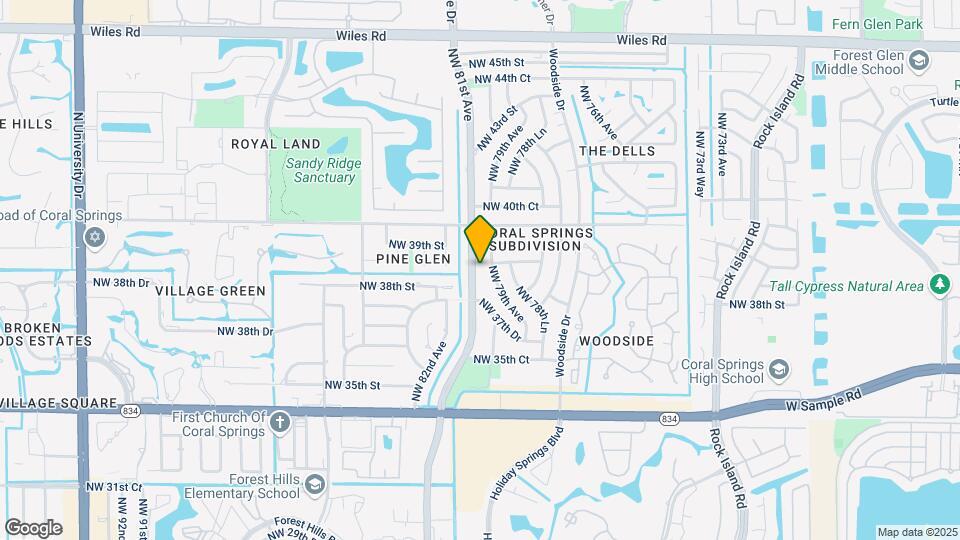 3841 Riverside Dr Map and Location Details