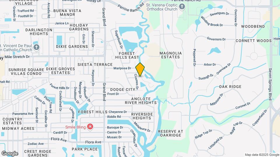 5840 Mariposa Dr Map and Location Details
