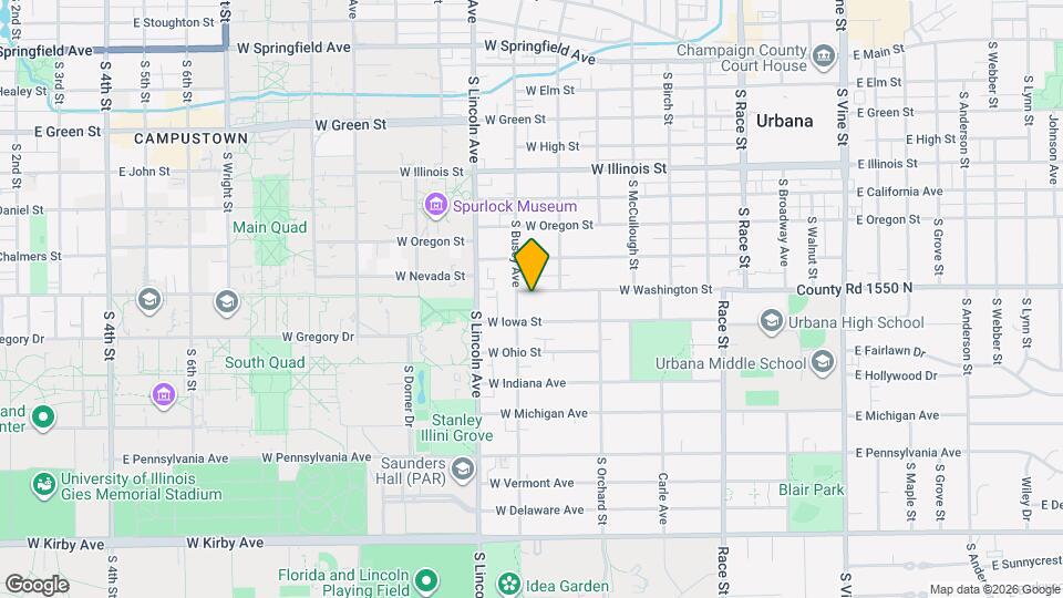 711 W Washington St Map and Location Details