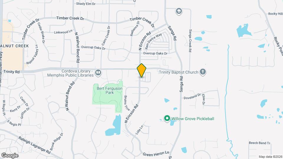 596 N Ericson Rd Map and Location Details