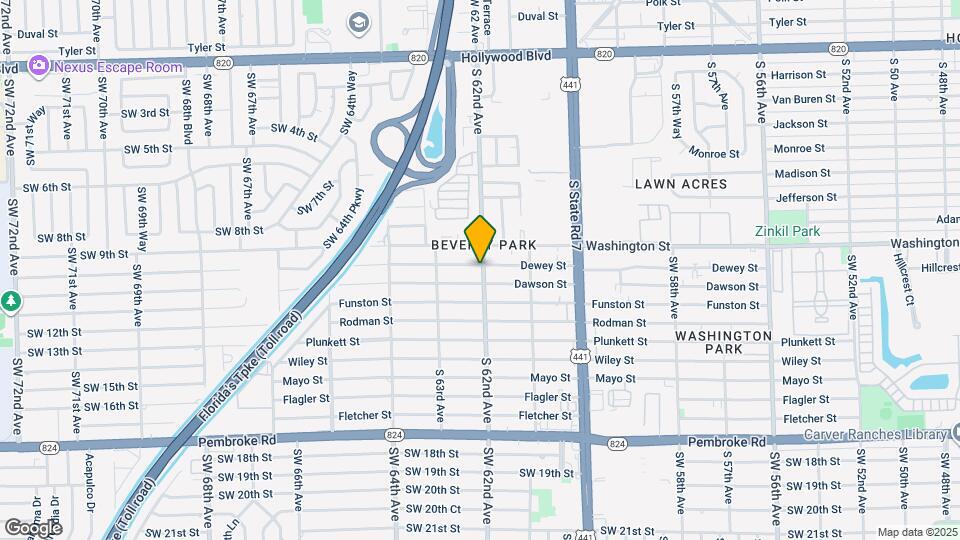 6200 Dewey St Map and Location Details