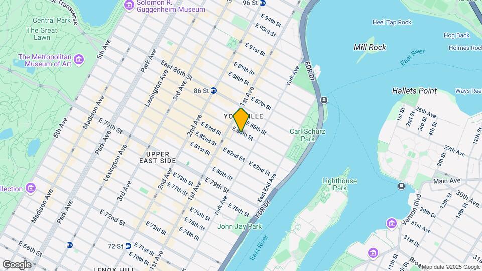 428 E 84th St Map and Location Details