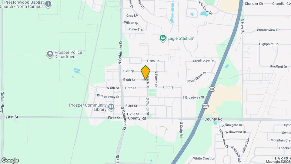 310 E 6th St Map and Location Details