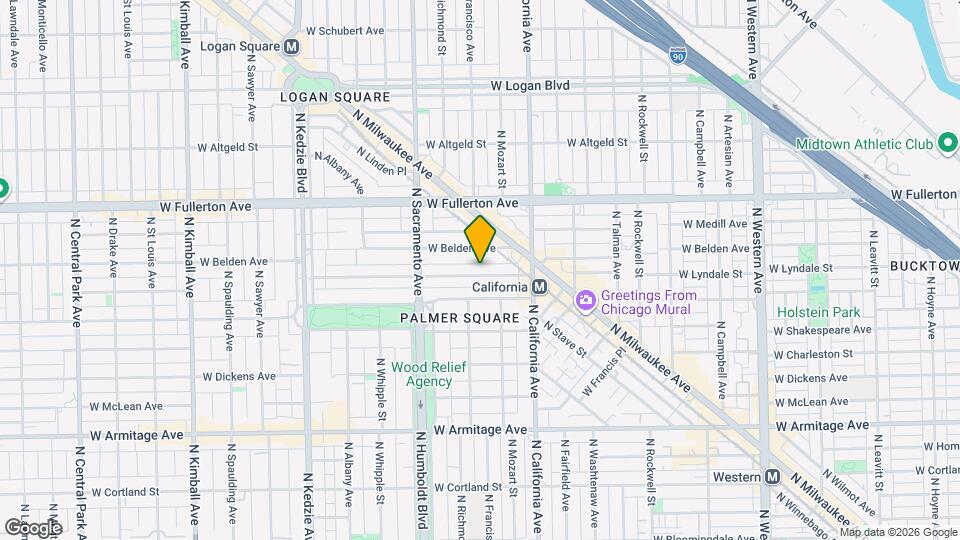 2856 W Lyndale St, Unit 2nd floor Map and Location Details