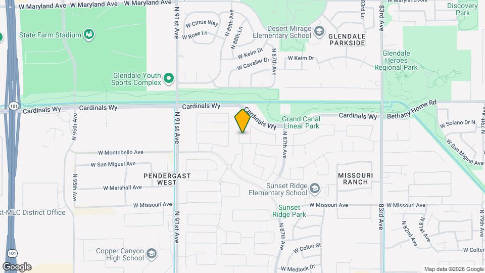 5811 N 88th Ln Map and Location Details