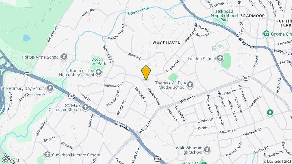 7721 Maryknoll Ave Map and Location Details