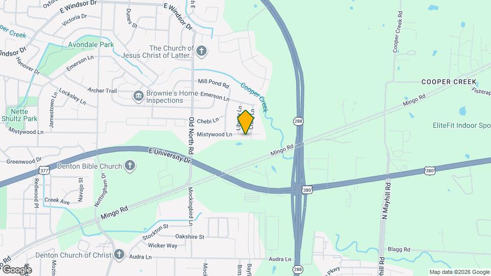 2908 Mistywood Ln Mapa y Detalles de la Ubicación