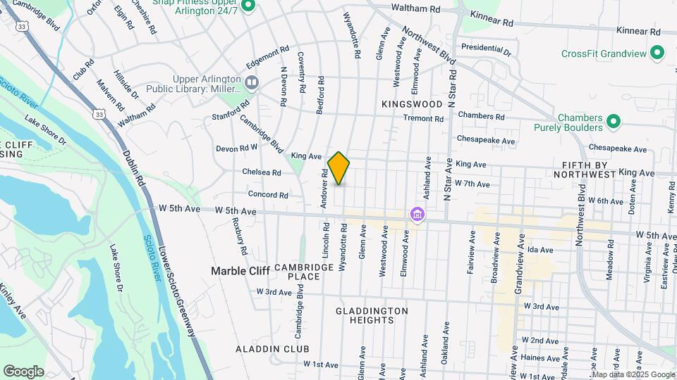 1661-1667 Wyandotte Rd Map and Location Details