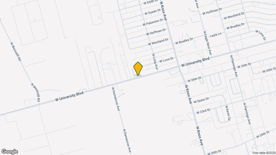 12370 W University Blvd Map and Location Details