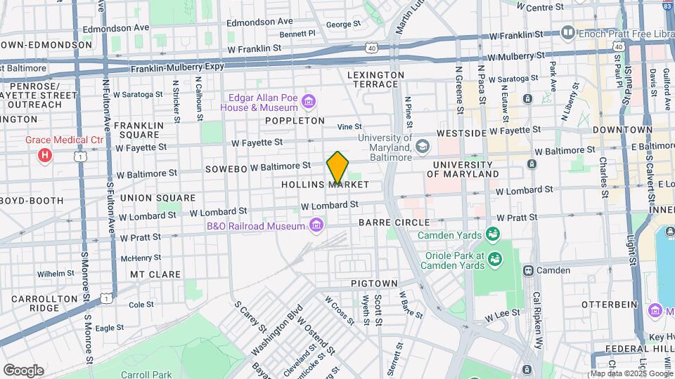 867 Hollins St, Unit 2 Map and Location Details