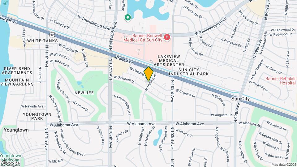 12602 N 105th Ave Map and Location Details