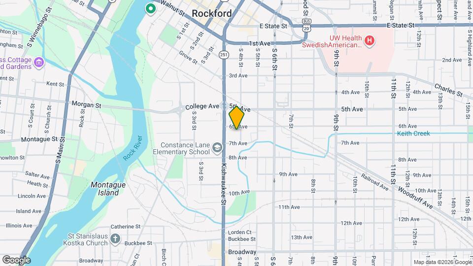 713 S 4th St Map and Location Details