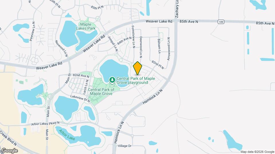 8094 Evergreen Ln N Map and Location Details