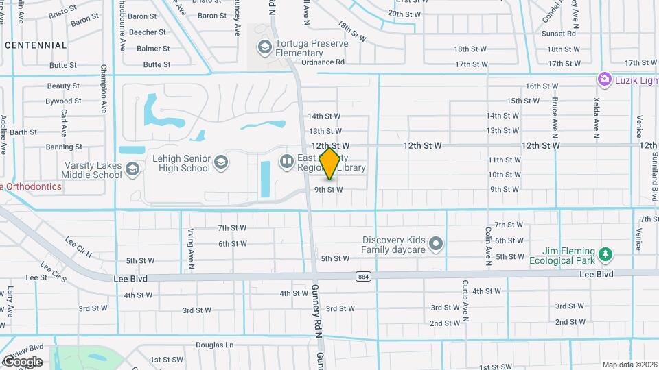4316 9th St W Map and Location Details