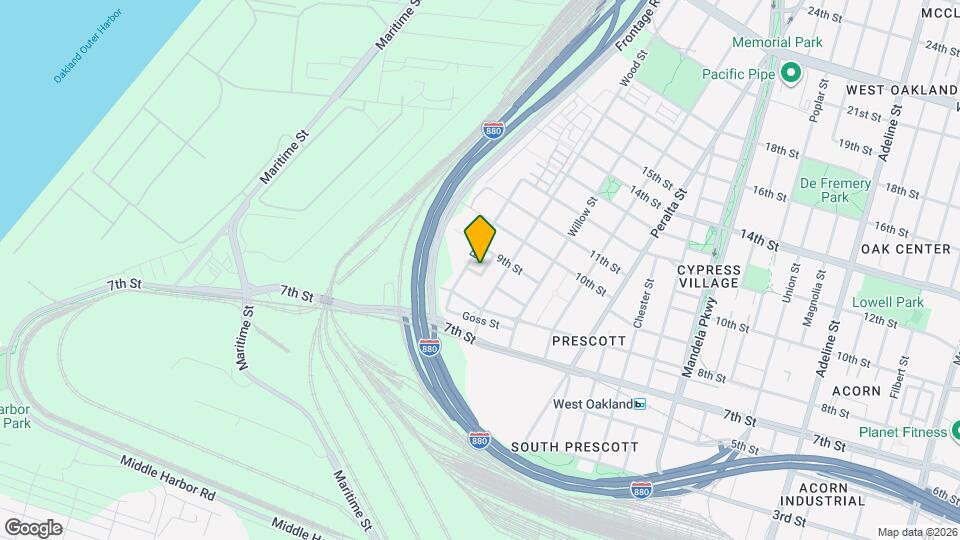 857 McElroy St Map and Location Details