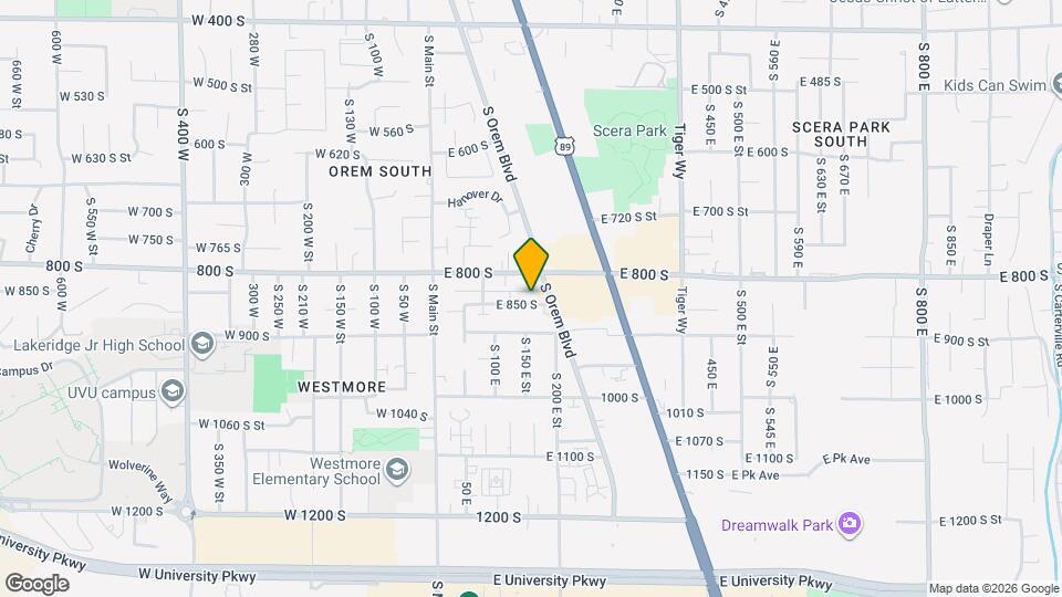 171 E 850 S, Unit 171 Map and Location Details