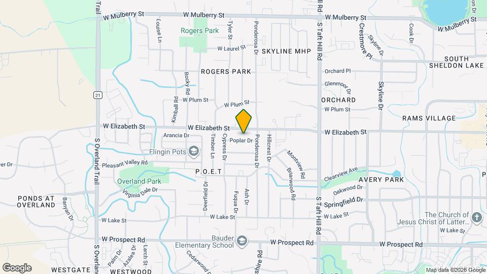 2420 Poplar Dr Map and Location Details