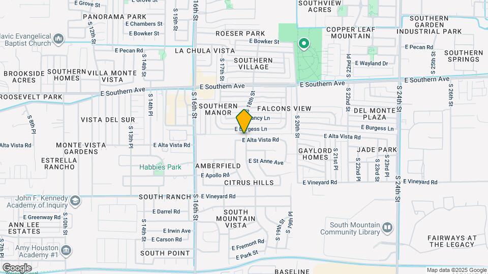 1754 E Alta Vista Rd Map and Location Details