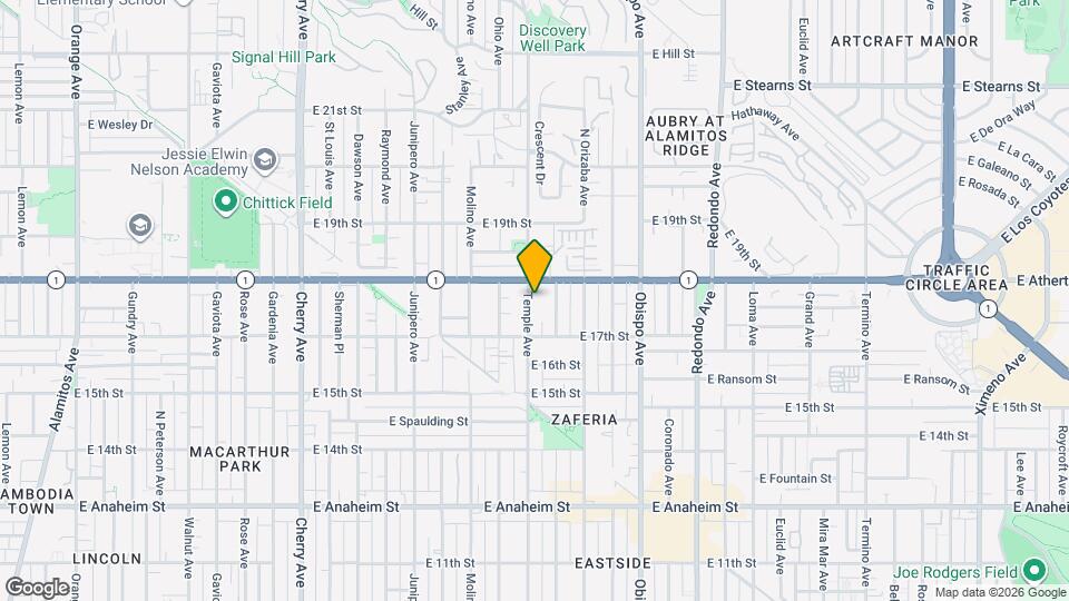 1760 Temple Ave, Unit #d Mapa y Detalles de la Ubicación