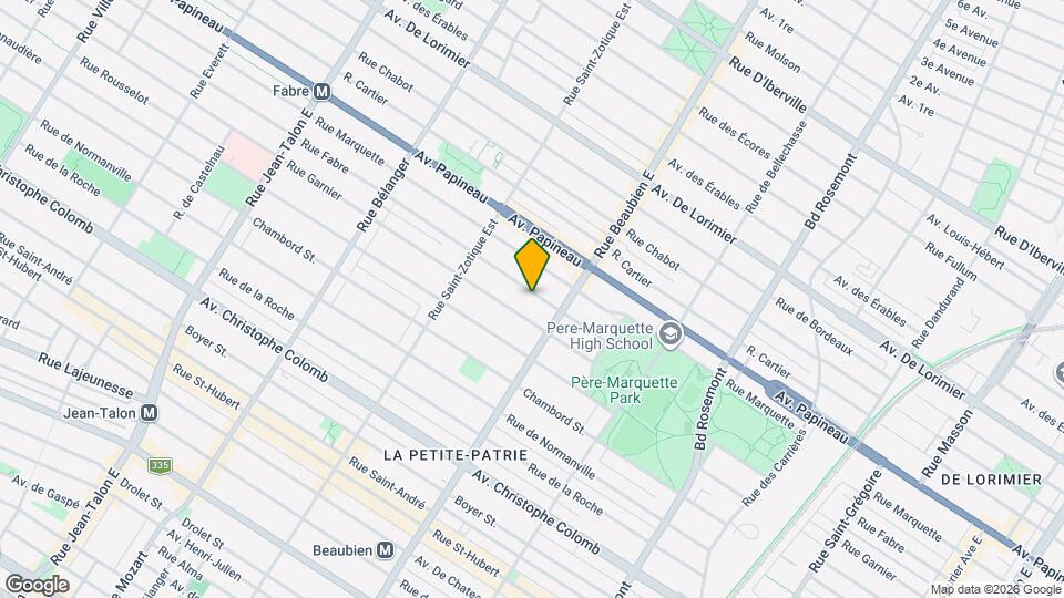 6554-6556 Fabre Rue Map and Location Details