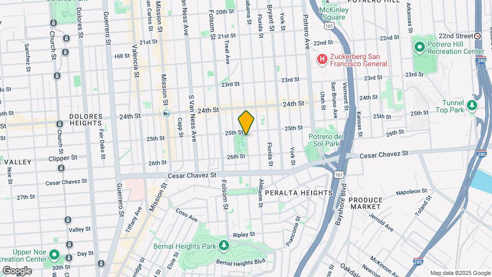 1203 York St Mapa y Detalles de la Ubicación