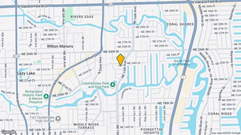 1449 NE 23rd St Map and Location Details