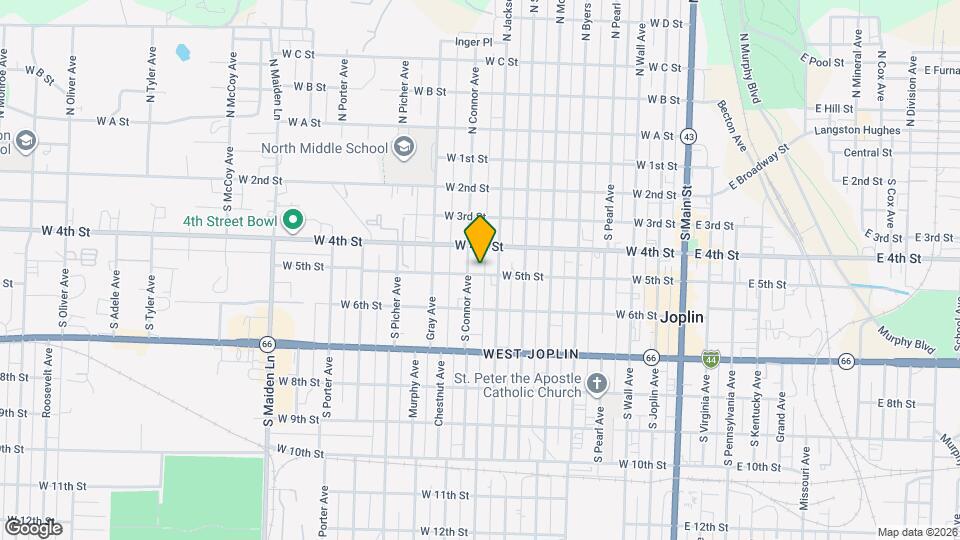 815 W 5th St Map and Location Details