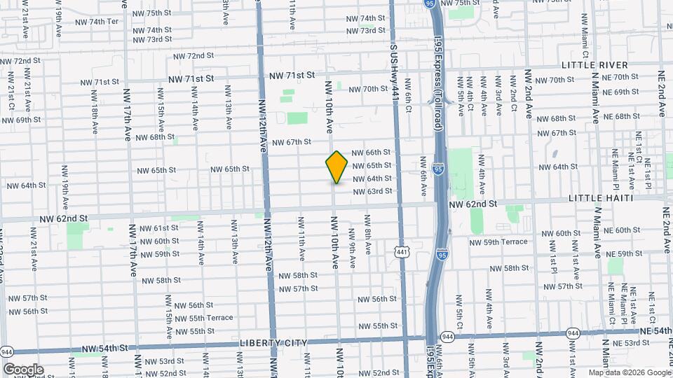 943 NW 63rd St Mapa y Detalles de la Ubicación